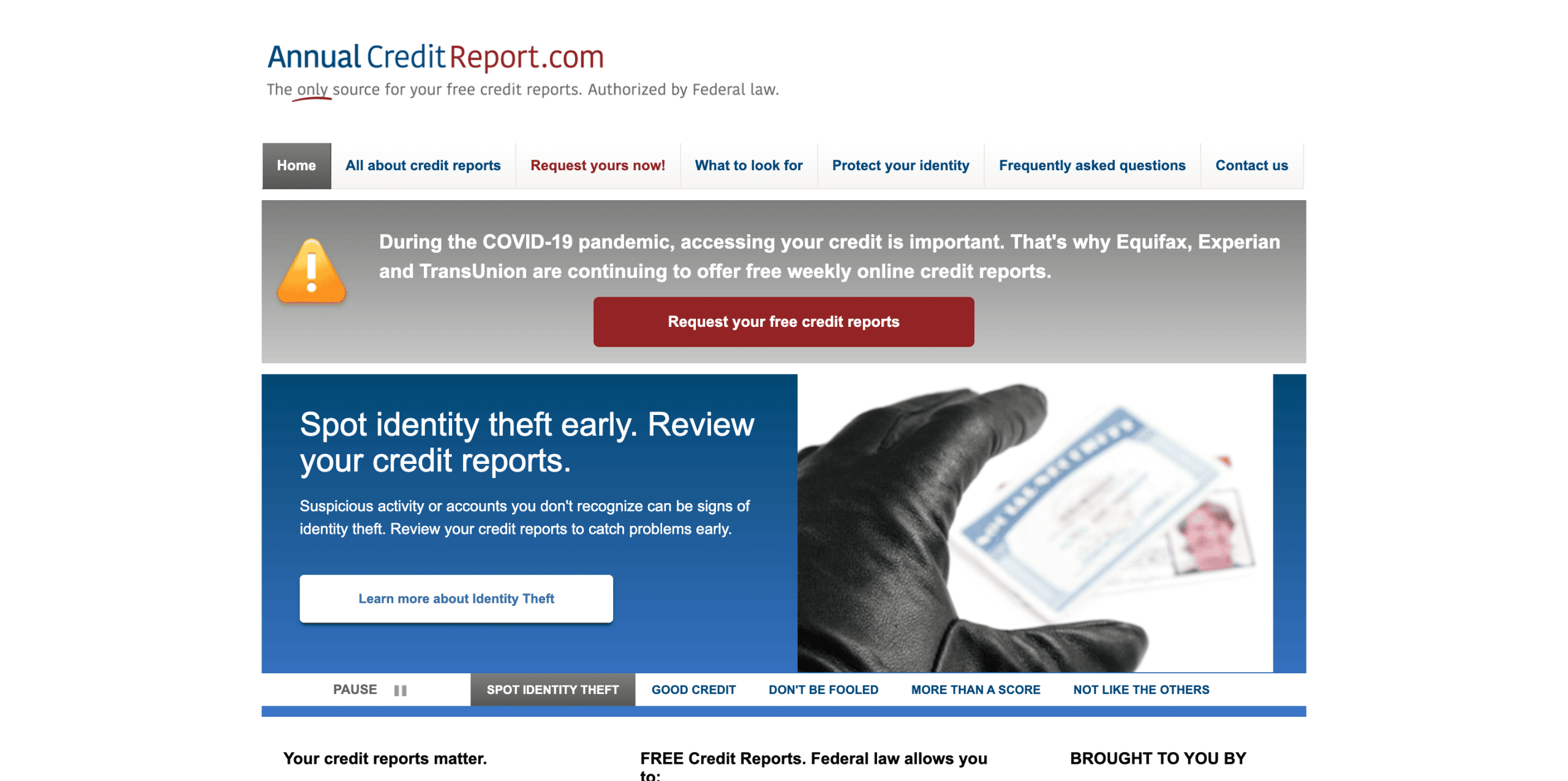 Annual Credit Report